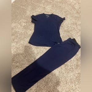 Greys anatomy navy blue scrubs